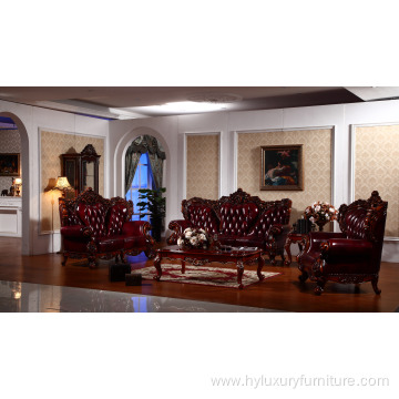 royal Dubai luxury genuine leather living room sofa